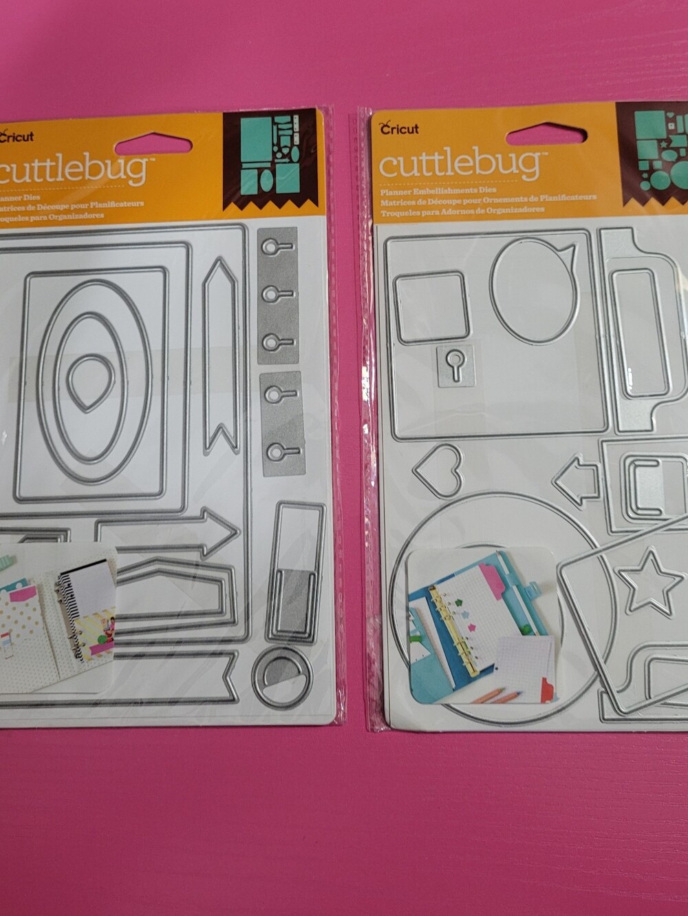 Cuttlebug Cricut Planner & Planner Embellishment Dies Set Of 2 (1814)